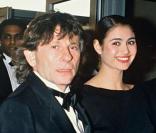 Roman Polanski et Charlotte Lewis au festival de Cannes, en 1986, à l'occasion du film Pirates.
