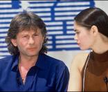 Roman Polanski et Charlotte Lewis au festival de Cannes, en 1986, à l'occasion du film Pirates.