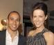 Kate Becksinsale et Lewis Hamilton lors de la soirée Hugo Boss à la Villa Key Largo au Cap d´ Ail à Monte Carlo le 14 mai 2010