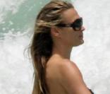 Molly Sims lors de ses vacances à Miami. Une ligne d'enfer !