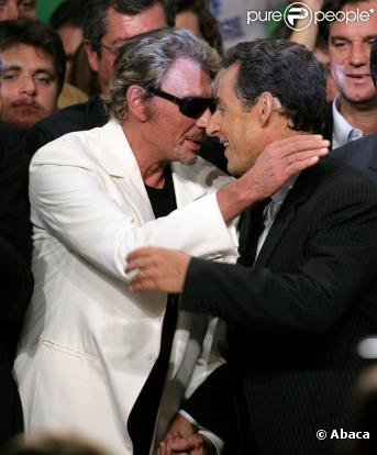 Nicolas Sarkozy soutenu par Johnny lors de sa campagne présidentielle 