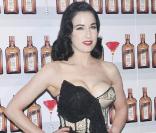 Dita Von Teese à l'occasion d'un événement promotionnel organisé par la marque de spiritueux Cointreau, au ME Hotel de Madrid, le 27 mai 2010.