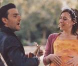 Valerie Bruni-Tedeschi et Yvan Attal dans <i>Il est plus facile pour un chameau</i>, le premier film de Valeria.<br />