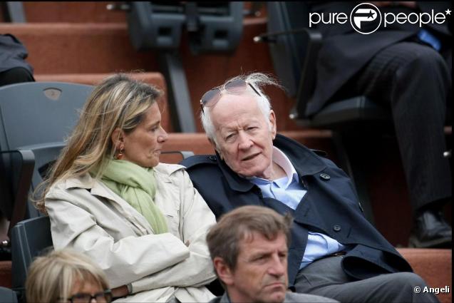 JACQUES CHANCEL et son ��pouse Martine �� Roland-Garros, le week-end.