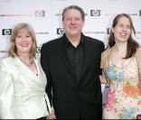 Al et Tipper Gore en compagnie de l\'une de leurs filles Kristin<br />
