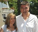 David Douillet, en juin 2010, et en janvier 2010 dans le rond
