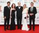 Joe Mantegna, Dana Delany, Prince Albert, Julie Benz et Simon Baker (10 juin 2010 à Monte-Carlo)