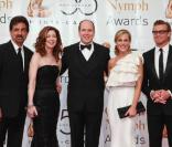 Joe Mantegna, Dana Delany, Albert de Monaco, Julie Benz et Simon Baker (10 juin 2010 à Monte-Carlo)