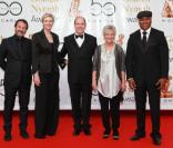 Jean-Hugues Anglade, Jane Lynch, le Prince Albert, Julie Walters et LL Cool J (10 juin 2010 à Monte-Carlo)