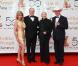 Donna Mills, Prince Albert, Barbara Bain et Larry Hagman (10 juin 2010 à Monte-Carlo)