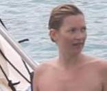 Kate Moss et Jamie Hince sur leur bateau  à St Barth...