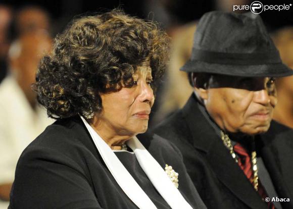 Funérailles de Michael Jackson : ses parents Katherine et Joe Jackson, le 7 juillet 2009