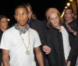 Pierre Sarkozy et Pharrell Williams au VIP Room Theater de Jean-Roch, à Paris, le 25 juin 2010.