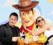 Benoît Magimel et Frédérique Bel à l'occasion de l'avant-première de Toy Story 3 , au Gaumont du Disney Village, à Marne-la-Vallée, le 26 juin 2010.