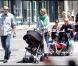 Heidi Klum en balade avec ses enfants Henry, Leni, Lou et Johan à New York, le 30 juin 2010