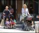 Heidi Klum en balade avec ses enfants Henry, Leni, Lou et Johan à New York, le 30 juin 2010