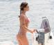 Elisabetta Canalis sur le lac de Côme, le 27 juin 2010