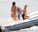 Elisabetta Canalis sur le lac de Côme, le 27 juin 2010