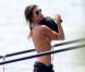 Elisabetta Canalis sur le lac de Côme, le 27 juin 2010