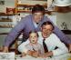 John enfant avec son papa et son grand-père Peyo !