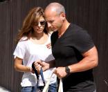 Eva Mendes sortant de son cours de gym à Los Angeles, le 10 juillet 2010