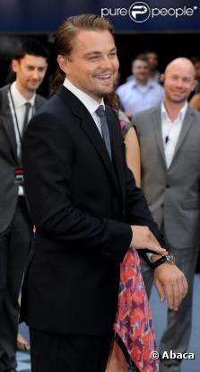 Leonardo DiCaprio à Londres en juillet 2010