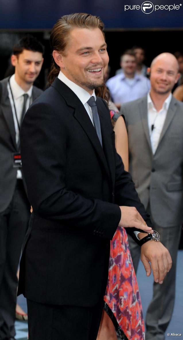 Leonardo DiCaprio à Londres en juillet 2010