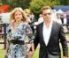 Holly Valance et son ami Nick Candy lors du match polo Cartier International Polo au Polo Guards Club à Engham en Angleterre le 25 juillet 2010