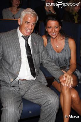 Jean-Paul Belmondo et sa compagne Barbara Gandolfi