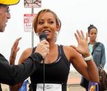Melanie Brown et son mari Stephen Belafonte, ainsi que sa fille Phoenix, participent à un marathon de charité à Los Angeles