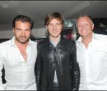 Clovis Cornillac et Martin Solveig au VIP Room de Saint-Tropez, le 29 juillet 2010.