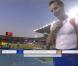 Renaud Lavillenie, champin d'Europe de saut à la perche à 5,85m, le 31 juillet 2010 à Barcelone.