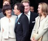 Michel Sardou lors de son mariage avec Anne-Marie en 1999 