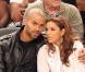 Eva Longoria et Tony Parker assistent au match de basket opposant les Etats-Unis à la France à New York le 15 août 2010