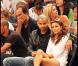 Eva Longoria et Tony Parker assistent au match de basket opposant les Etats-Unis à la France à New York le 15 août 2010