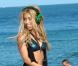 Shakira sur le tournage de son nouveau clip à Bercelone, le 18 août 2010