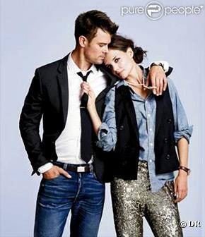 Katie Holmes et Josh Duhamel dans le catalogue J. Crew