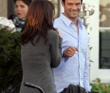 Katie Holmes et Josh Duhamel sur le tournage de The Romantics