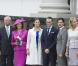 Le roi Charles XVI Gustave de Suède, la reine Silvia, Victoria, Daniel son mari, Carl Philip et Madeleine lors de la célébration du bicentenaire de la session du Parlement de 1810 à Orebro en Suède le 21 août 2010