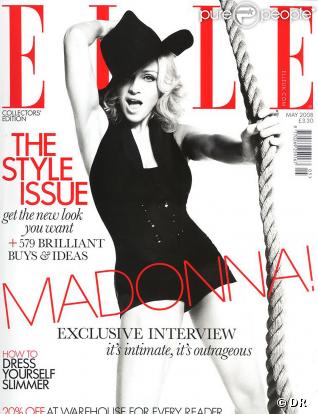 Madonna en couverture du Elle Anglais