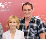 Guillermo Arriaga, Giullermo Arriaga, Ingeborga Dapkunaite, Quentin Tarantino et Gabriele Salvatores lors du photocall des membres du jury du festival de Venise le 1er septembre 2010