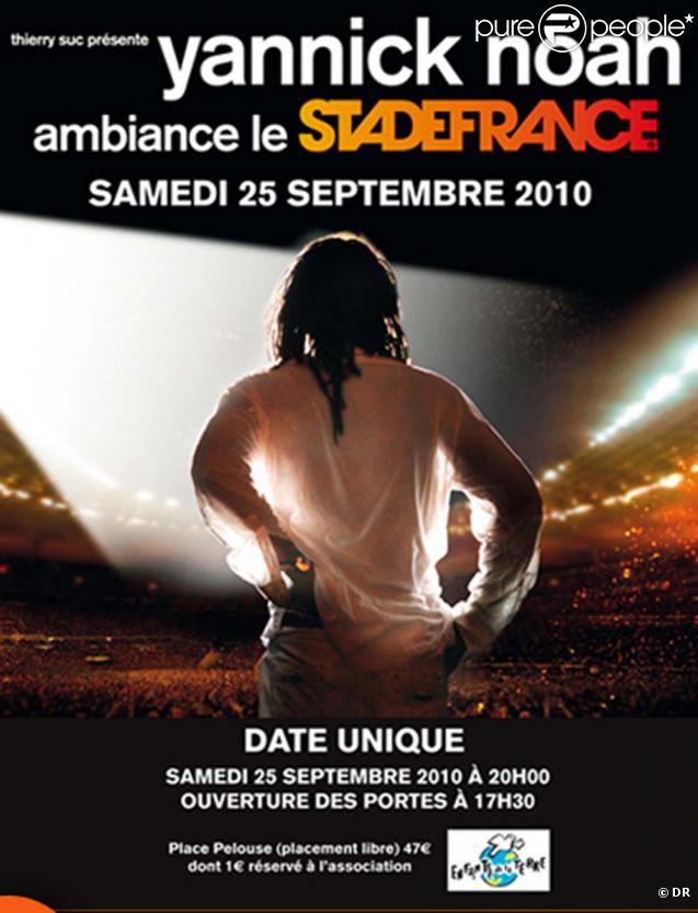 Yannick Noah en concert au Stade de France, le 25 septembre 2010