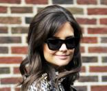 Katie Holmes est l'invitée du Late Show de David Letterman à New York le 7 septembre 2010