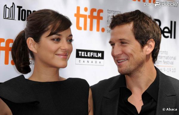 Marion Cotillard et Guillaume Canet lors de la première du film Les Petits mouchoirs, à Toronto le 11 septembre 2010  