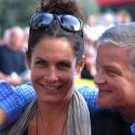 La jeune maman Astrid Veillon, Jacques Dutronc et Laurent Gerra, ont mis de jolis coups... de boule !