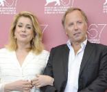 L'équipe de  Potiche  au festival de Venise, le 4 septembre 2010 : Fabrice Luchini et Catherine Deneuve