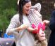 Jennifer Garner et Seraphina assistent au match de foot de Violet (2 octobre 2010 à Brentwood)