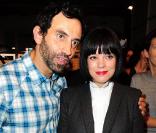 Riccardo Tisci et Lily Allen lors du défilé Givenchy à Paris