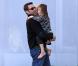 Hugh Jackman et sa fille Ava à New York. 10 octobre 2010