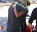 Heidi Klum et Seal se quittent à l'aéroport de Los Angeles. Septembre 2010